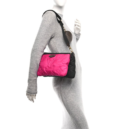 Louis Vuitton Econyl Monogram Pillow Maxi Multi Pochette Accessories Black Fuchsia 2 of 10