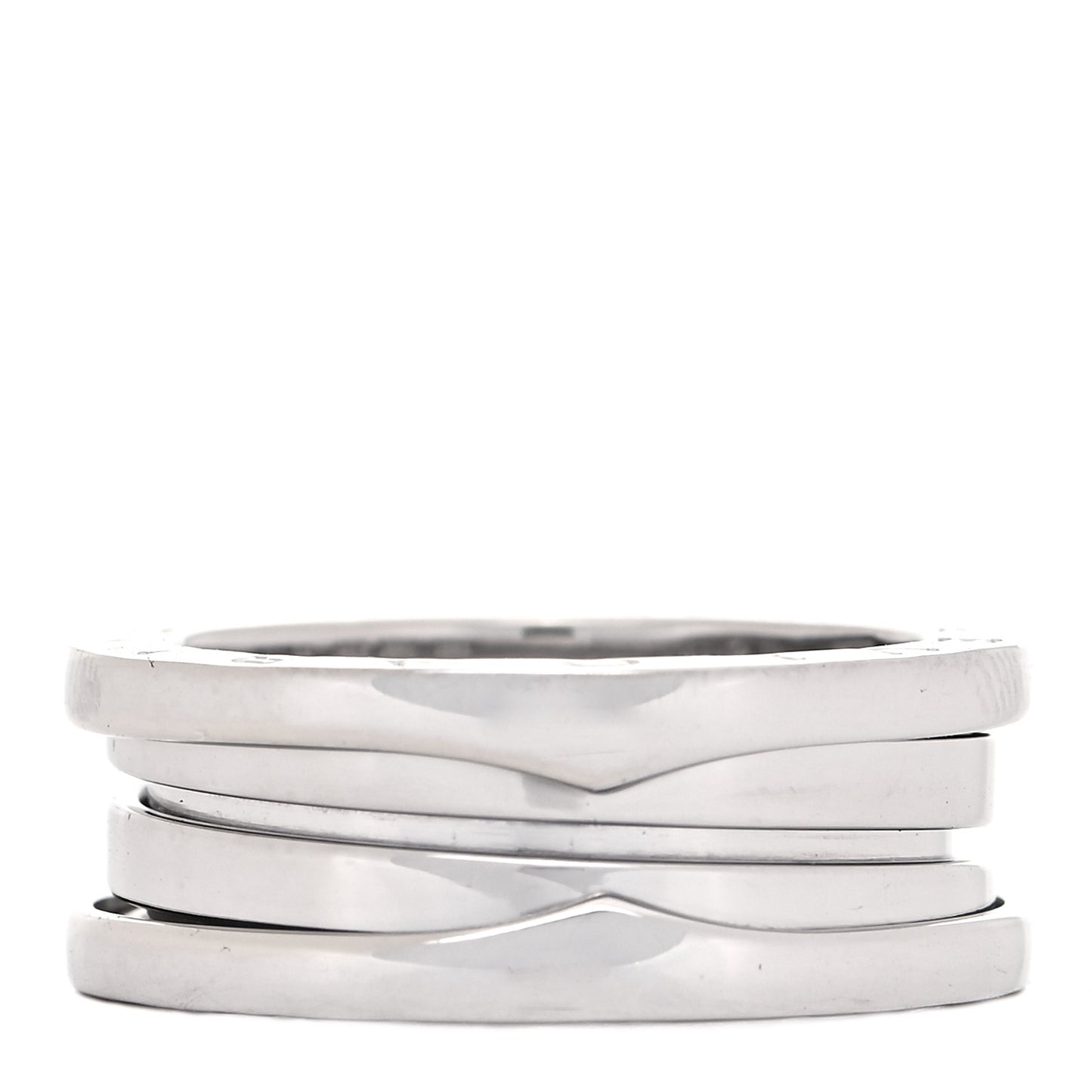 18K White Gold B.Zero1 Two-Band Ring 52 6