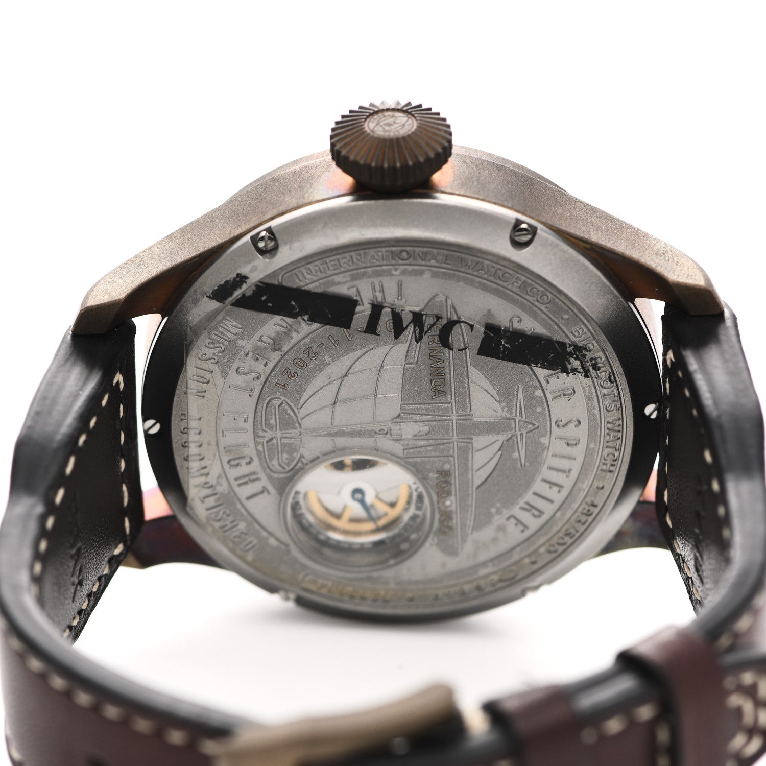 IWC Bronze Calfskin 46mm Big Pilot Date Spitfire "Mission Accomplished" Edition Automatic Watch Green IW510506 4 of 5