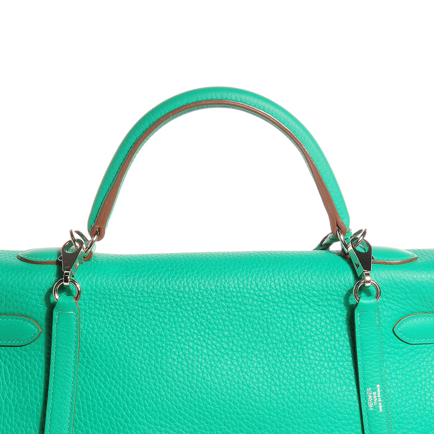 Hermes Taurillon Clemence Kelly Retourne 35 Menthe 4 of 24