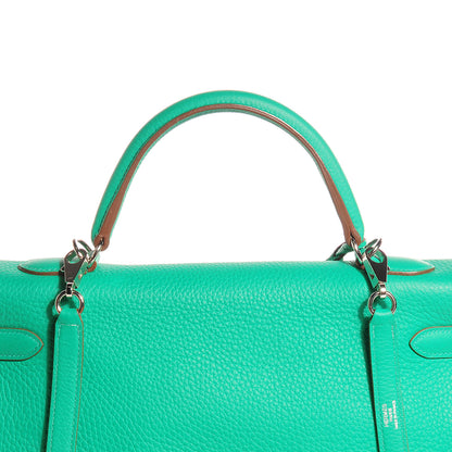 Hermes Taurillon Clemence Kelly Retourne 35 Menthe 4 of 24