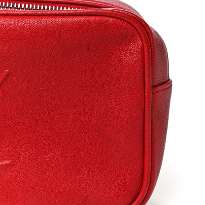 Saint Laurent Lambskin Monogram Lou Belt Bag Red 10 of 12