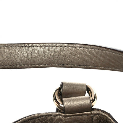 Gucci Metallic Pebbled Calfskin Medium Soho Shoulder Bag Golden Beige 16 of 19