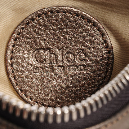 Chloe Leather Paddington Clutch Gold 6 of 9