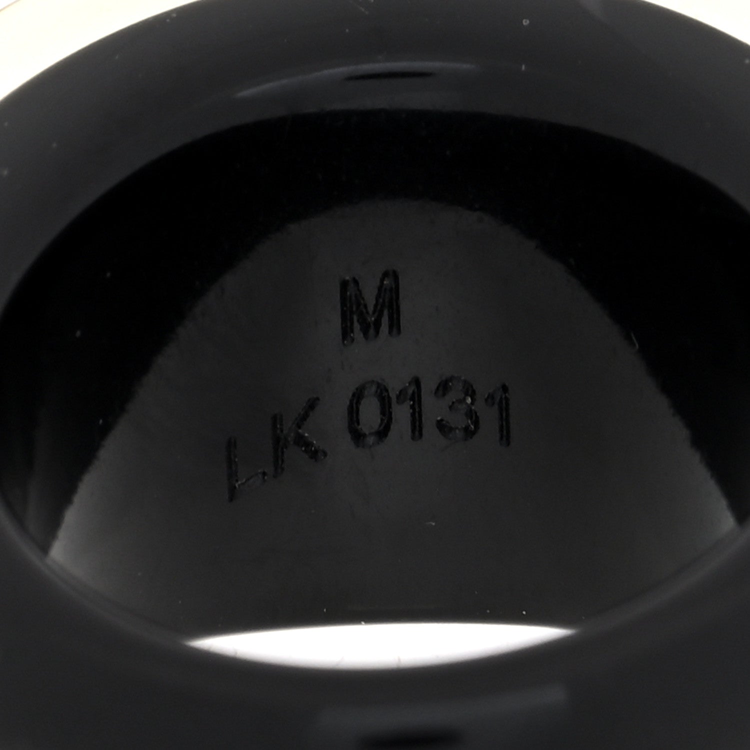 Louis Vuitton Resin Swarovski Crystal Inclusion Ring Black 4 of 4