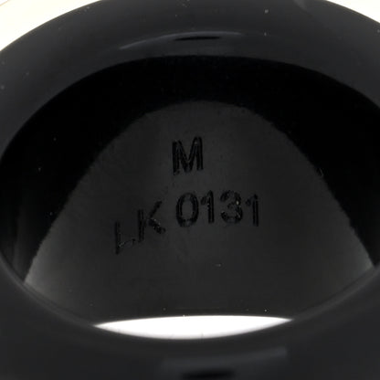 Louis Vuitton Resin Swarovski Crystal Inclusion Ring Black 4 of 4