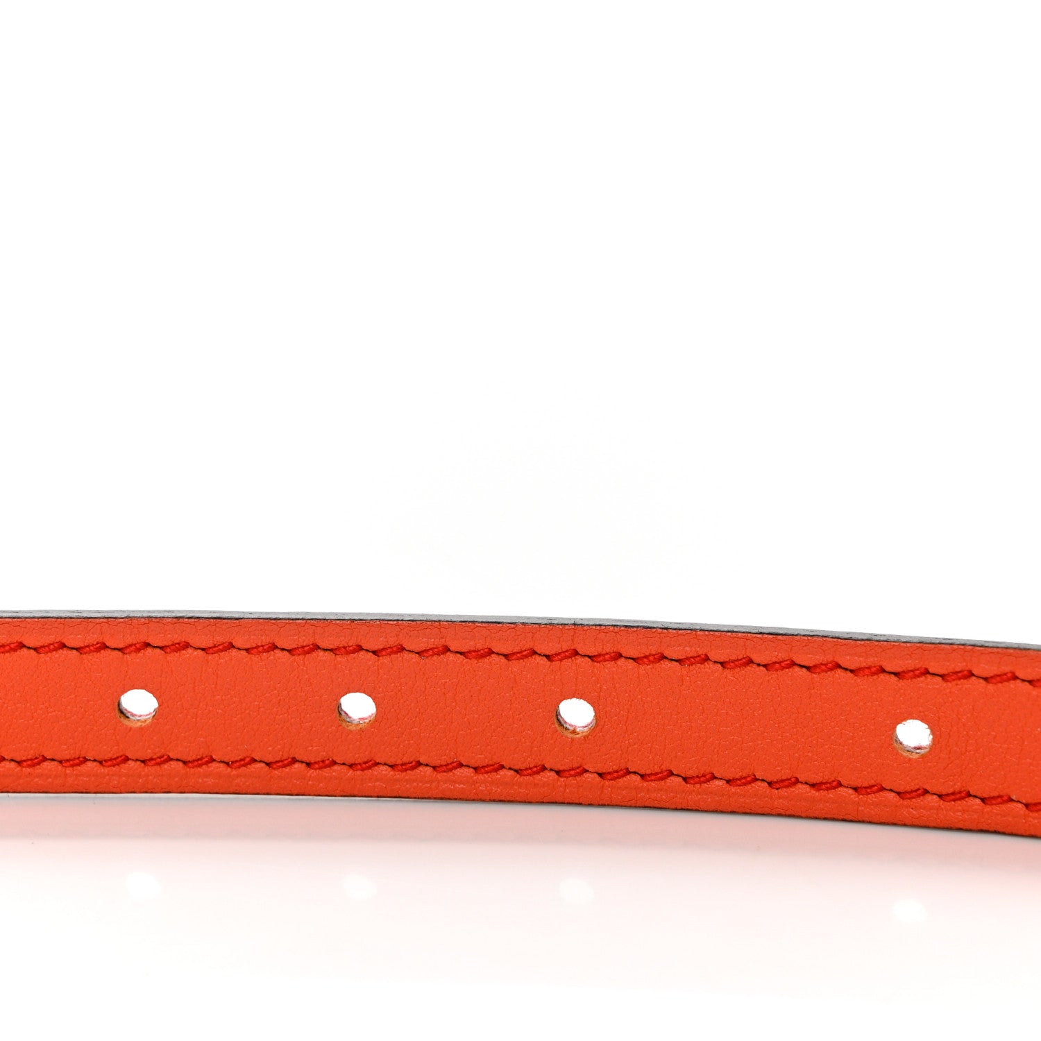 Hermes Epsom Swift 13mm Focus Belt 75 30 Orange Poppy Rose Azalee 4 of 5
