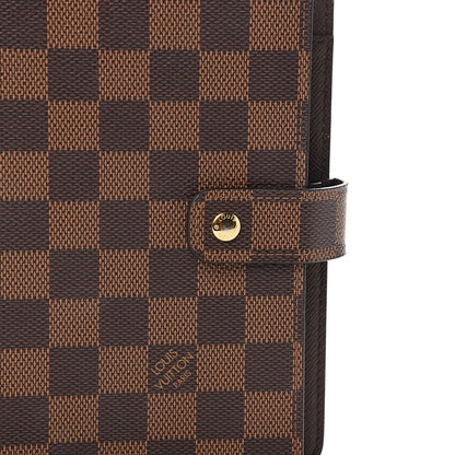 Louis Vuitton Damier Ebene Medium Ring Agenda Cover 6 of 7