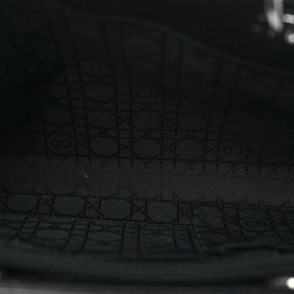 Christian Dior Glazed Calfskin Large Lady Dior Tote Black 5 of 18