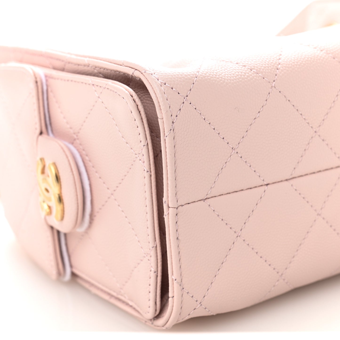 Caviar Quilted Mini Chanel 25 Handbag Light Pink