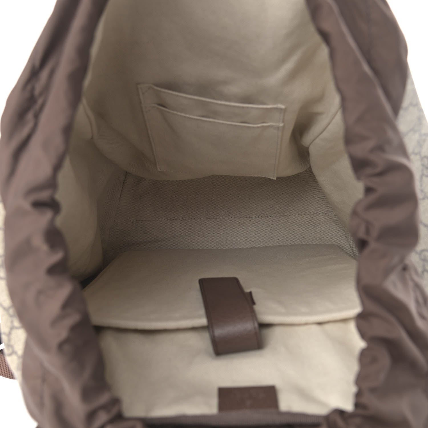 Gucci GG Supreme Monogram Medium Ophidia Double Buckle Backpack Brown 5 of 14