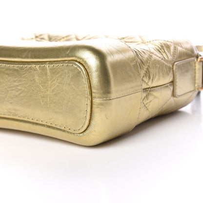 Chanel Metallic Aged Calfskin Quilted Small Gabrielle Hobo Gold 9 of 13