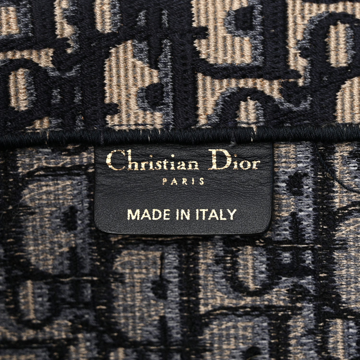 Christian Dior Oblique Large Book Tote Blue Multicolor 6 of 10