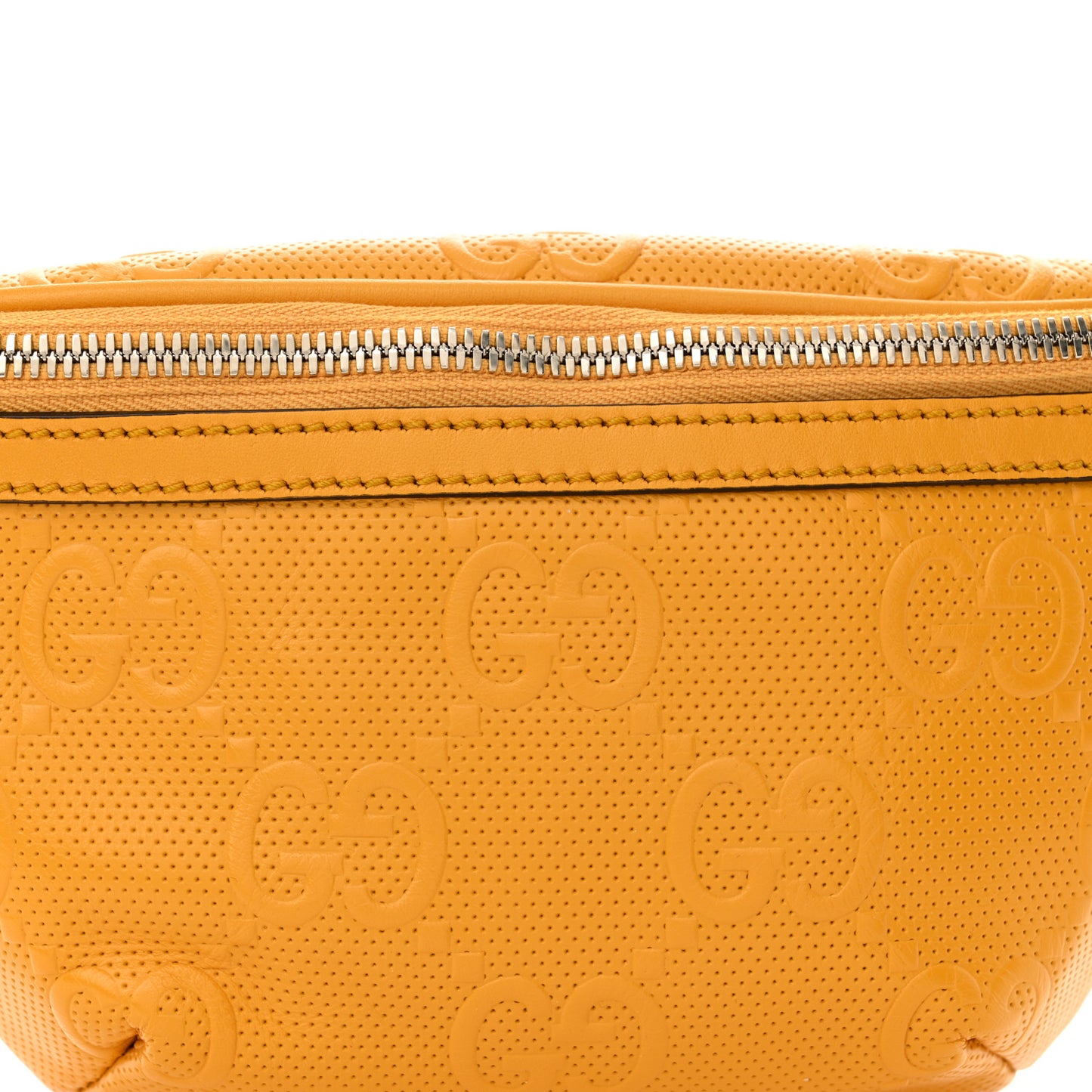 Calfskin GG Tennis Embossed Belt Bag Crop