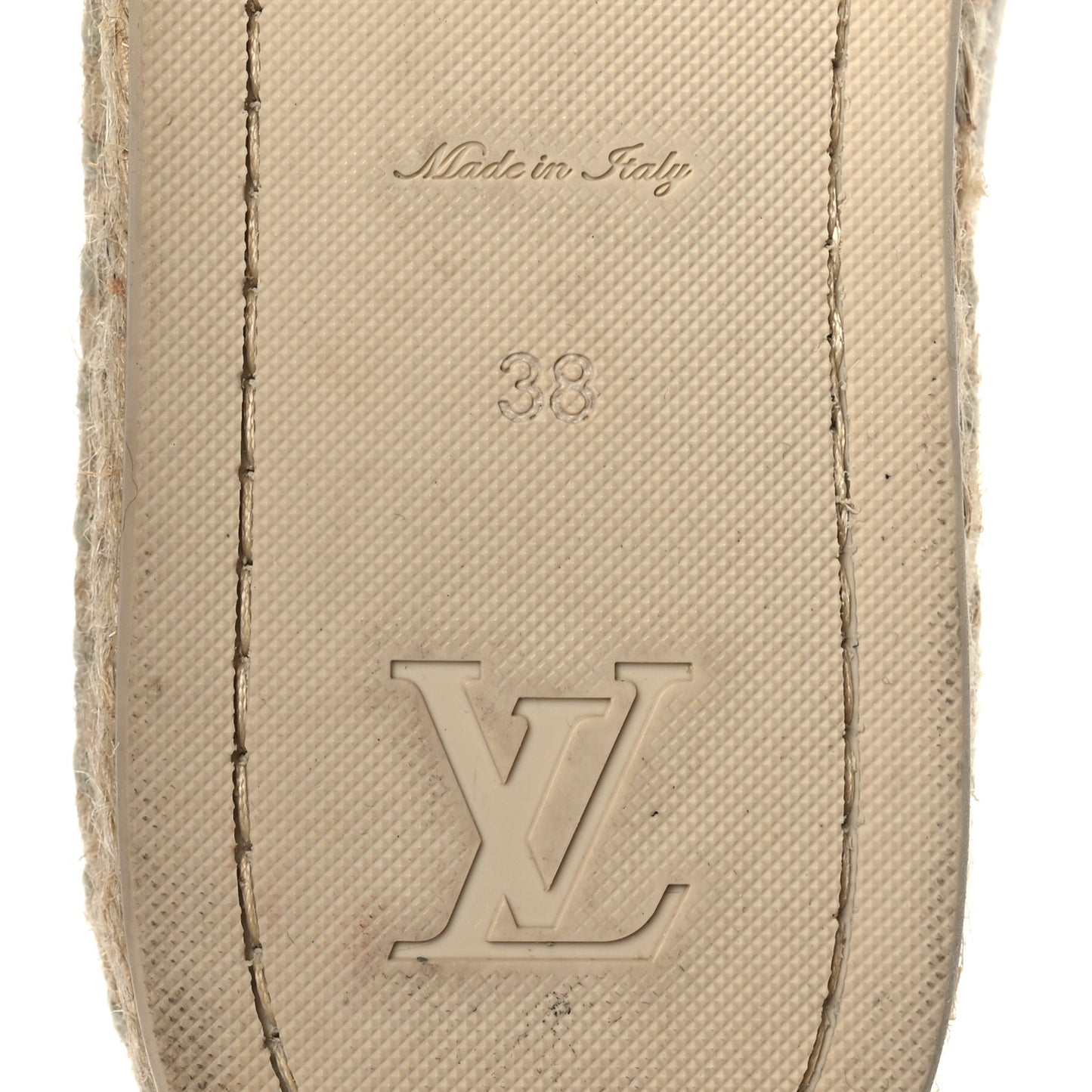 Canvas Postcard Espadrille Flats 38 Ecru