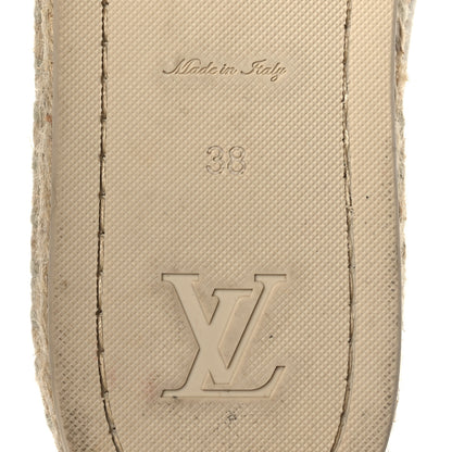 Louis Vuitton Canvas Postcard Espadrille Flats 38 Ecru 7 of 7