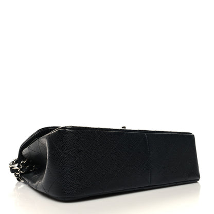 Chanel Caviar Quilted Jumbo Double Flap Black 4 of 10