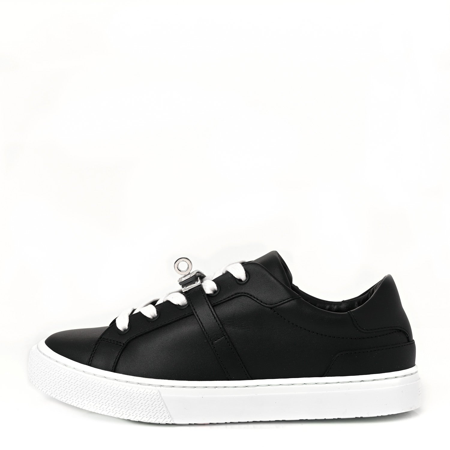 Hermes Calfskin Day Sneakers 36.5 Black 1 of 9