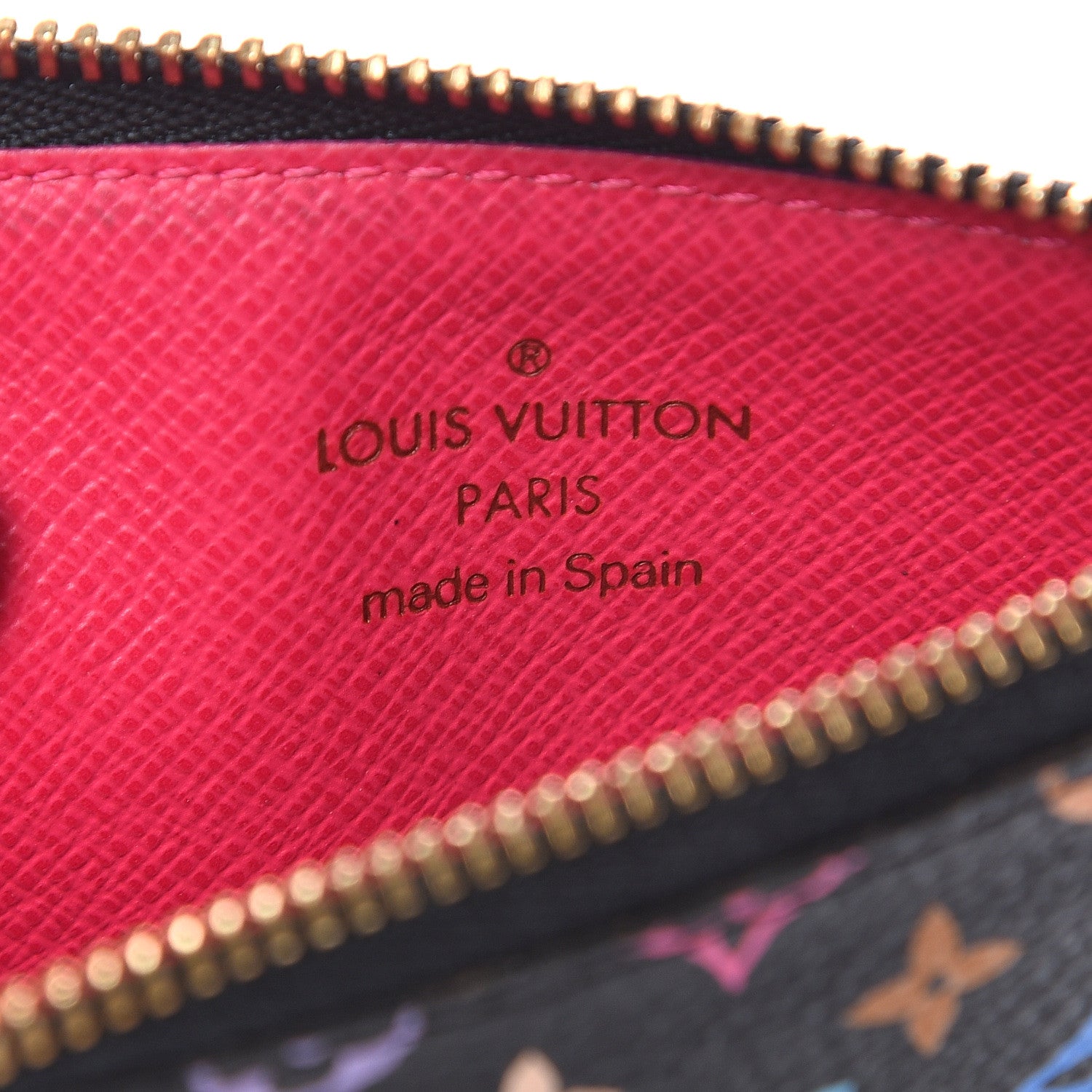 Louis Vuitton Monogram Multicolor Key Pouch Black Grenade 6 of 8
