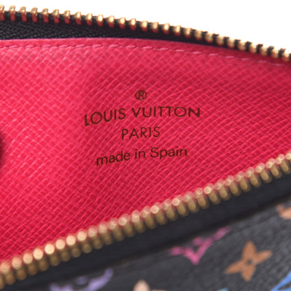Louis Vuitton Monogram Multicolor Key Pouch Black Grenade 6 of 8
