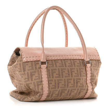 Fendi Zucca Cuoio Shoulder Bag Cipria 3 of 15