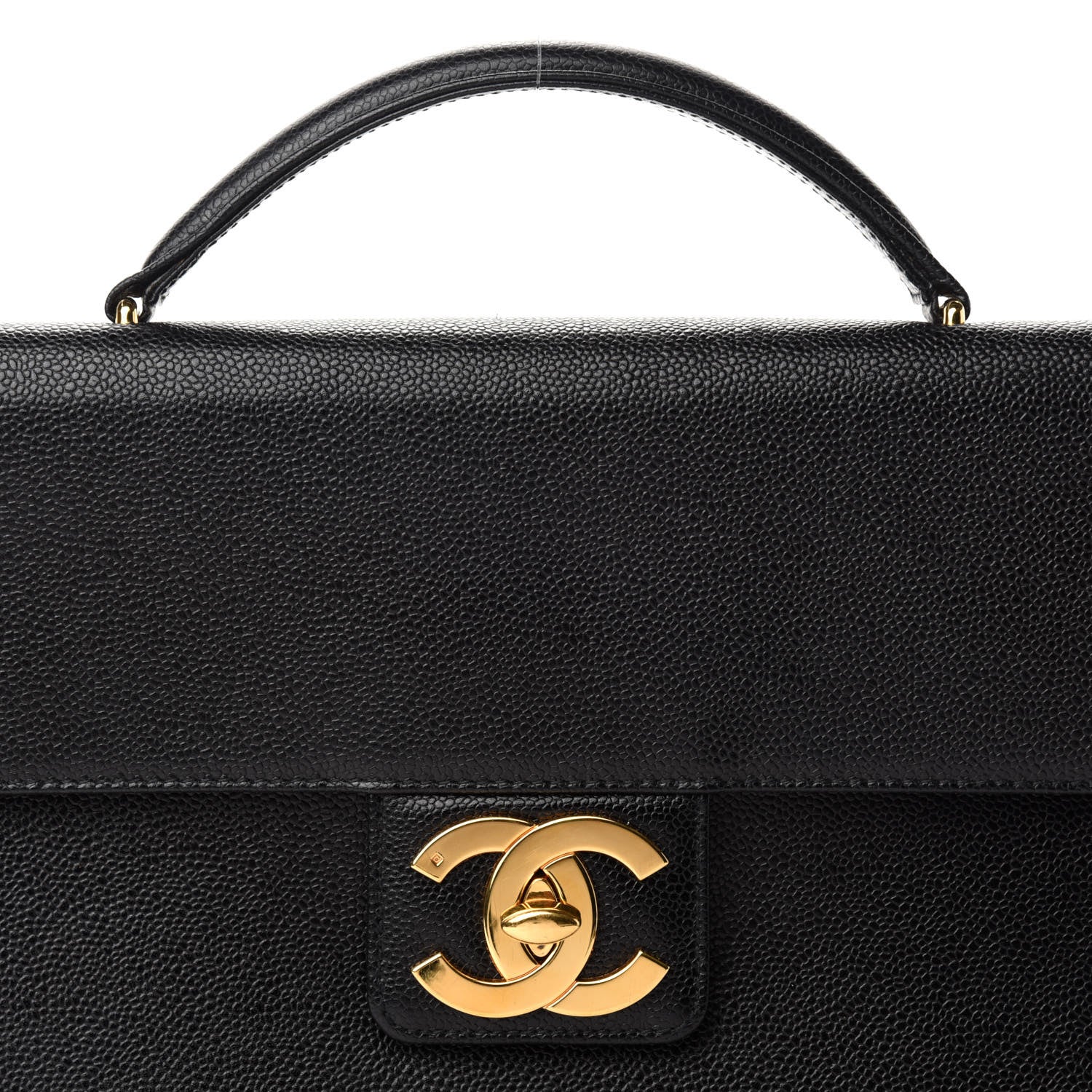 Chanel Caviar Briefcase Laptop Bag Black 11 of 11