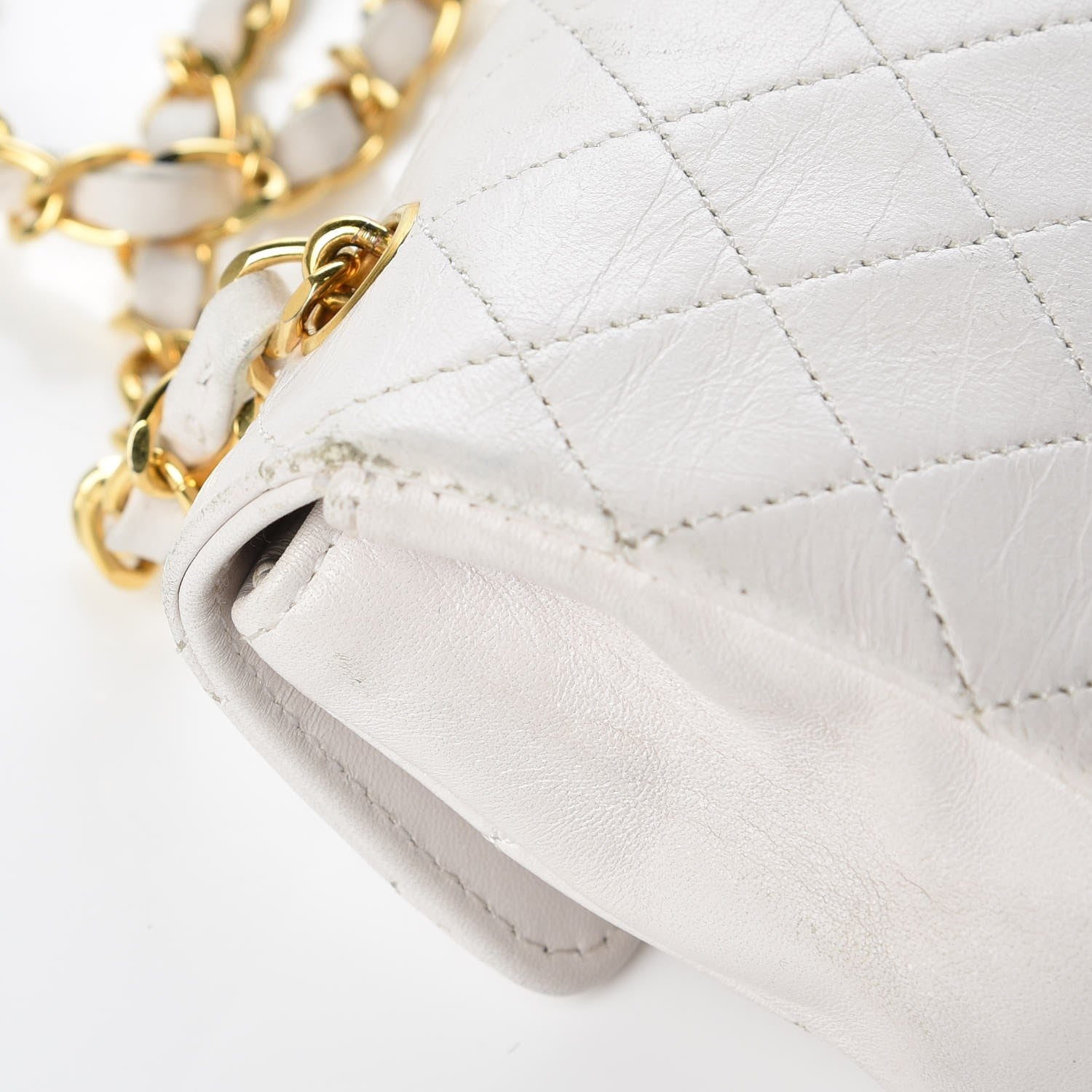 Chanel Lambskin Quilted Extra Mini Flap White 17 of 18