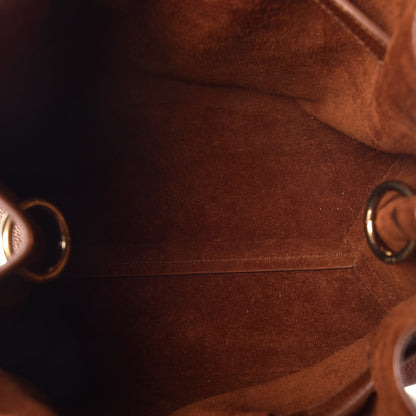 Mulberry Grained Calfskin Small Tyndale Bucket Bag Oak 5 of 9