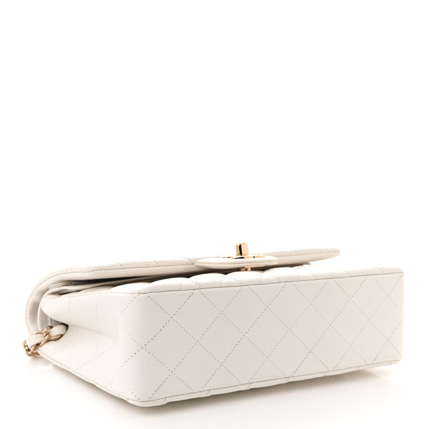 Chanel Caviar Quilted Small Double Flap White 4 of 10