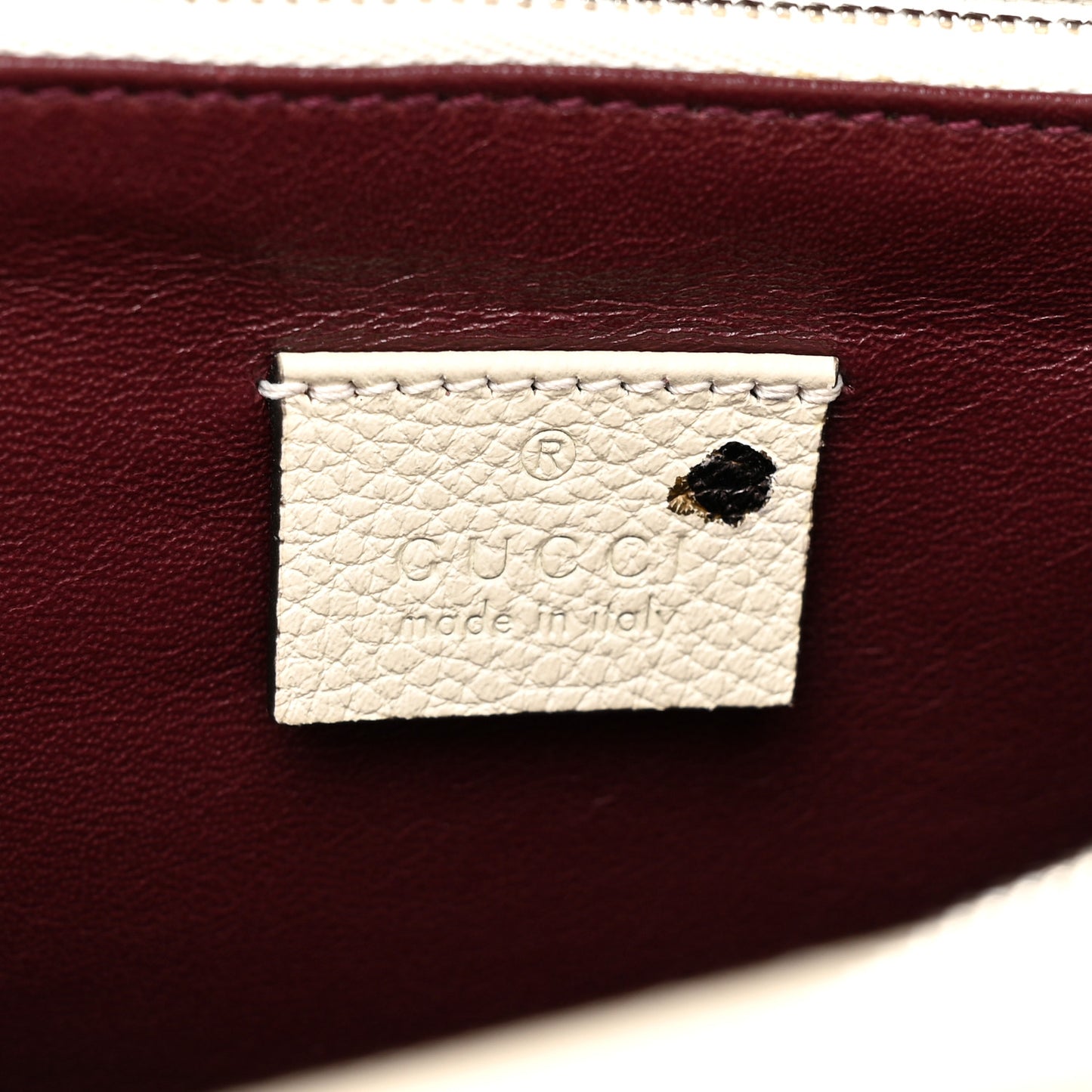 Grainy Calfskin Small Zumi Top Handle Bag Mystic White
