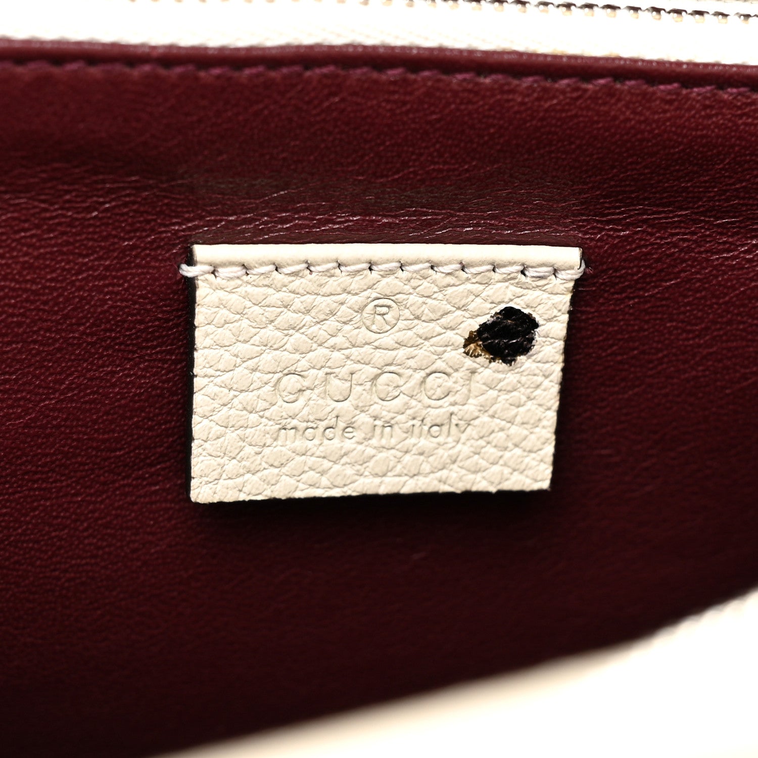 Gucci Grainy Calfskin Small Zumi Top Handle Bag Mystic White 8 of 12