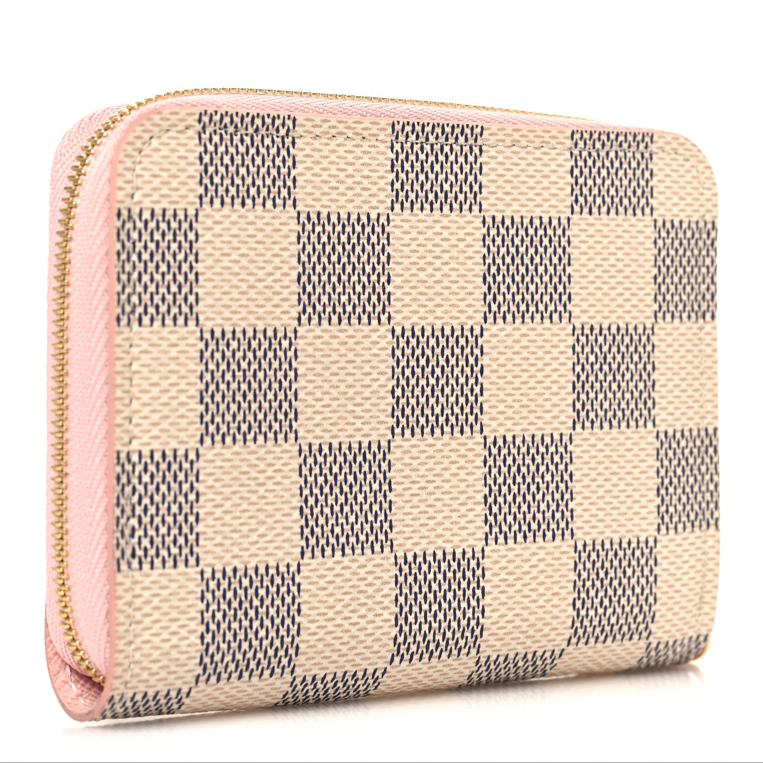Louis Vuitton Damier Azur Zippy Coin Purse Rose Ballerine 3 of 6