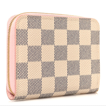 Louis Vuitton Damier Azur Zippy Coin Purse Rose Ballerine 3 of 6