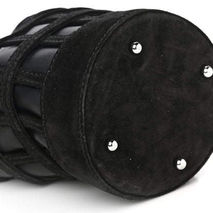 Alexander Wang Suede Calfskin Roxy Mini Bucket Bag Black 8 of 10