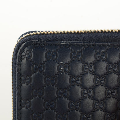 Gucci Microguccissima Large Zip Around Organizer Wallet Blue 4 of 8
