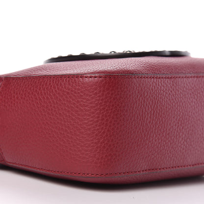Gucci Pebbled Calfskin Studded Small Soho Disco Bag Soft Burgundy 8 of 10
