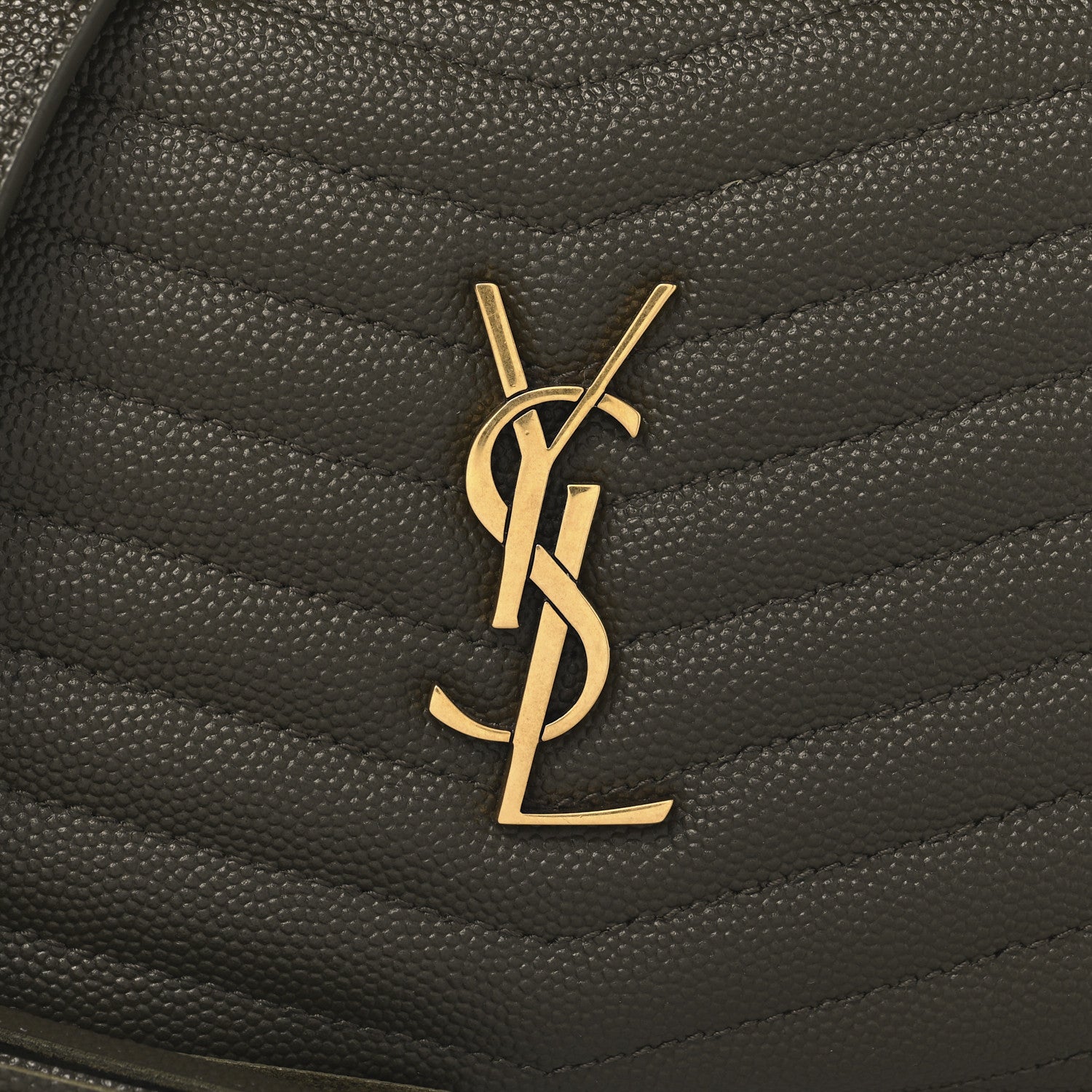 Saint Laurent Grain De Poudre Matelasse Monogram Mini Lou Camera Bag Seaweed 8 of 10
