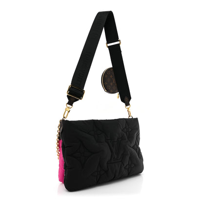 Louis Vuitton Econyl Monogram Pillow Maxi Multi Pochette Accessories Black Fuchsia 3 of 12