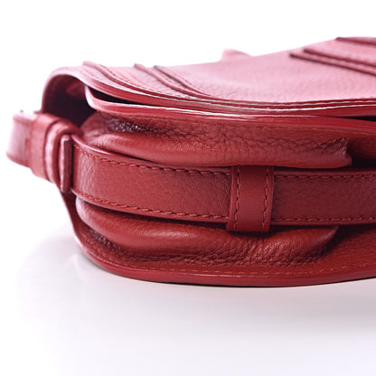 Chloe Calfskin Mini Marcie Round Crossbody Bag Red 9 of 12