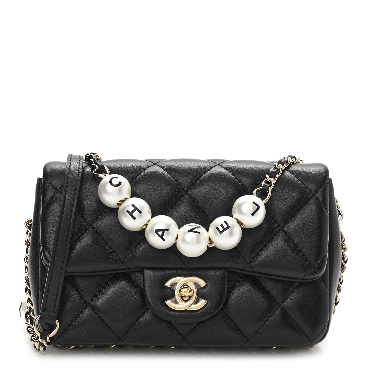 Chanel Lambskin Quilted Mini My Precious Flap Black 1 of 12