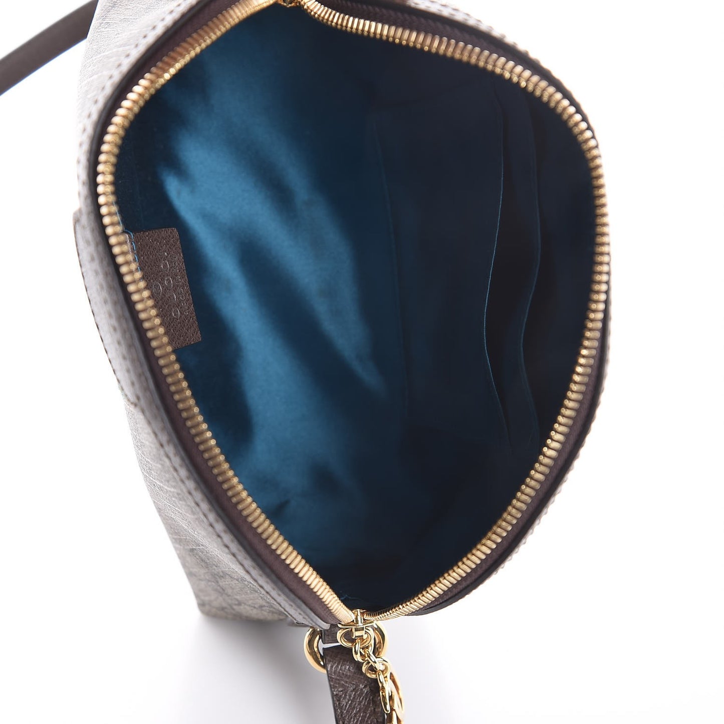 GG Supreme Monogram Textured Dollar Calfskin Web Small Ophidia Dome Shoulder Bag Beige Ebony New Acero