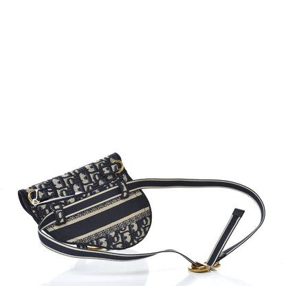 Christian Dior Oblique Saddle Pouch Blue 3 of 7