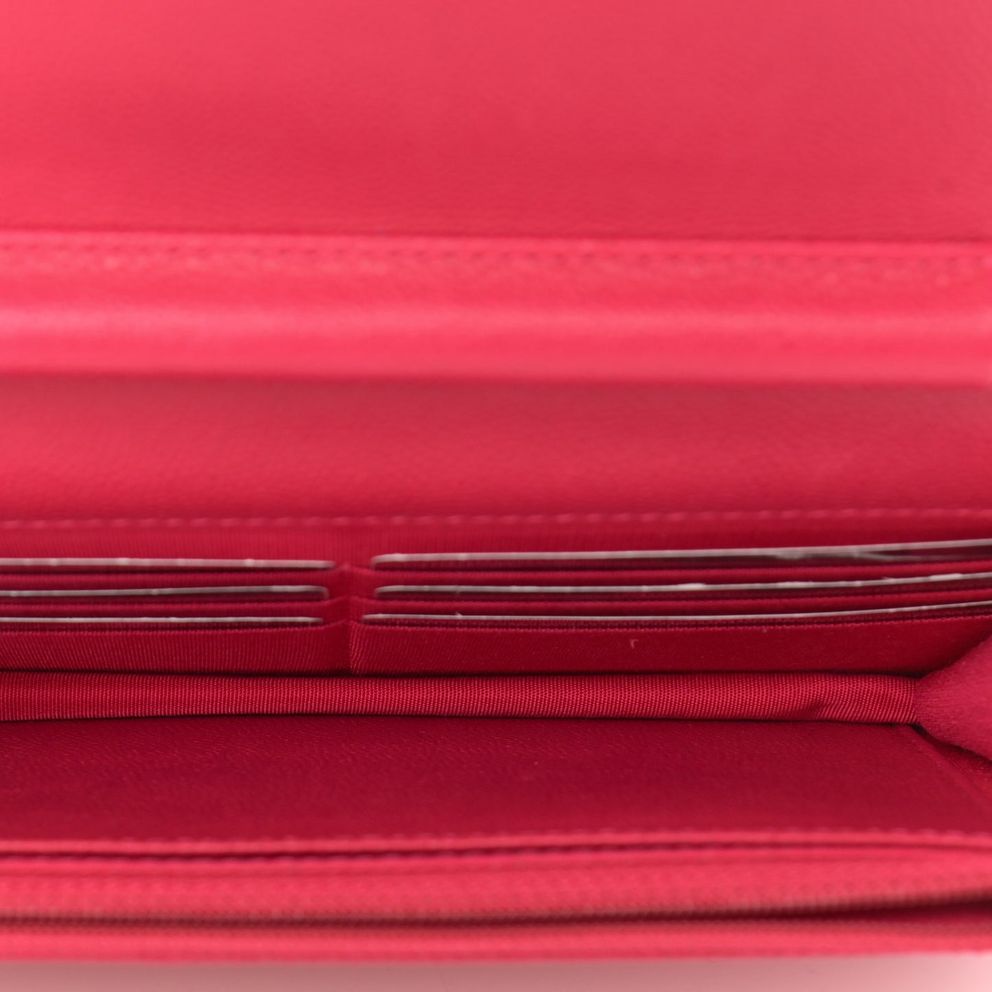 Caviar Quilted Boy Wallet On Chain WOC Fuchsia