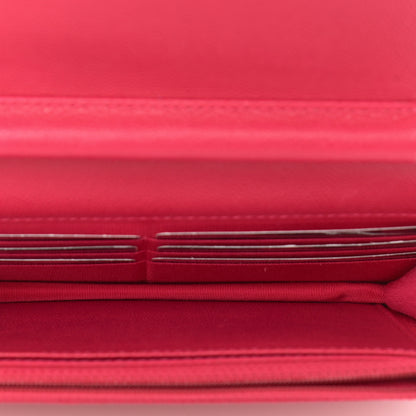 Chanel Caviar Quilted Boy Wallet On Chain WOC Fuchsia 4 of 13