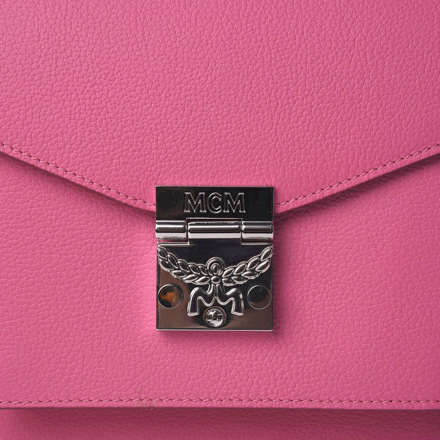 Grained Calfskin Medium Patricia Park Avenue Satchel Sugar Pink