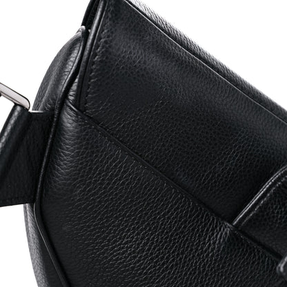 Christian Dior X SHAWN STUSSY Grained Calfskin Saddle Bag Black 12 of 12