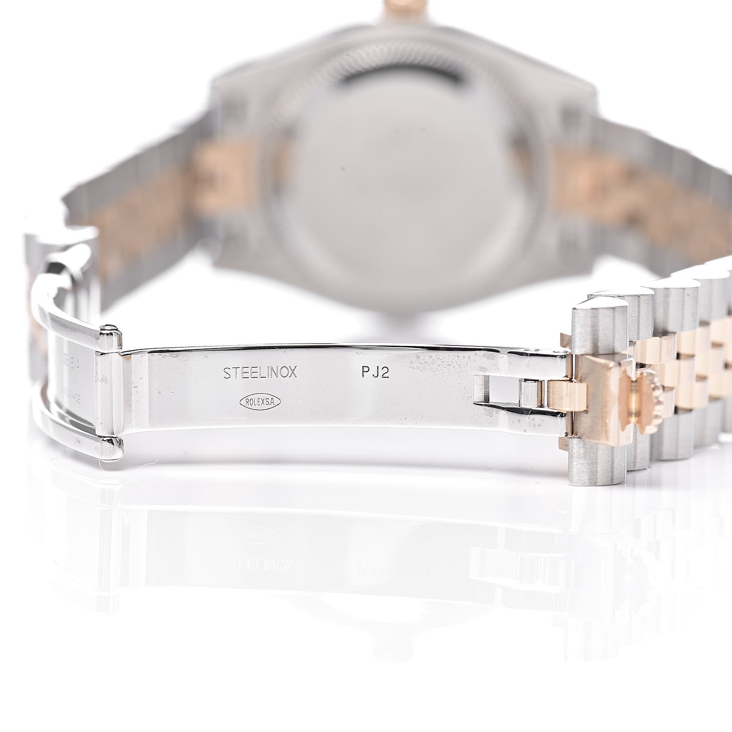 Rolex Stainless Steel 18K Everose Gold Diamond Meteorite 26mm Oyster Perpetual DateJust Watch 179171 6 of 8