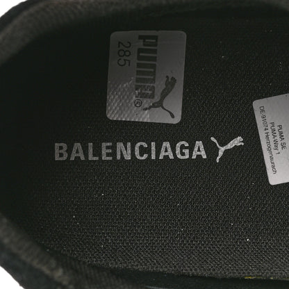 Balenciaga X PUMA Suede Mens Distressed Speedcat Sneakers 44 Black White 6 of 10