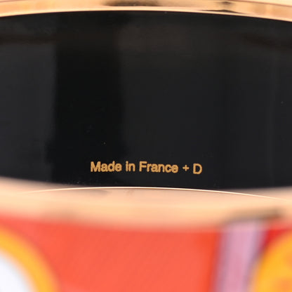 Hermes Enamel Printed Wide Acte III Scene La Clairiere Lune Bangle 70 5 of 5