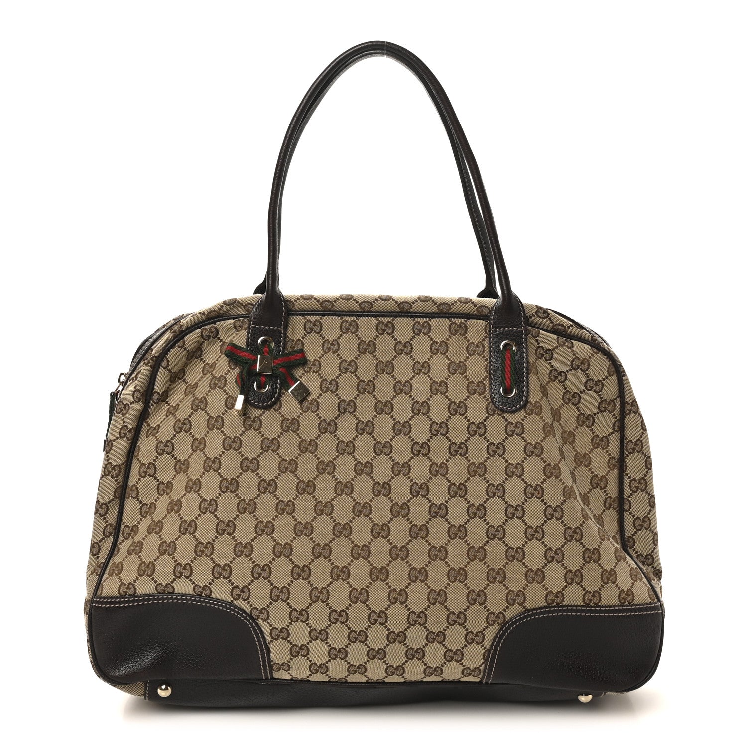Gucci Monogram Large Princy Duffle Bag Dark Brown 1 of 10